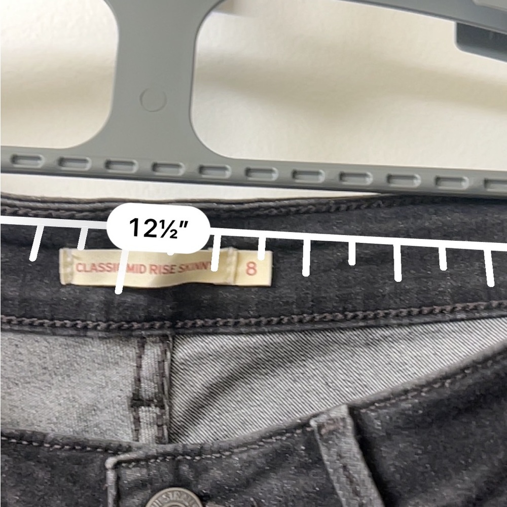 Levi’s classic mid rise skinny size 8 - Picture 6 of 11
